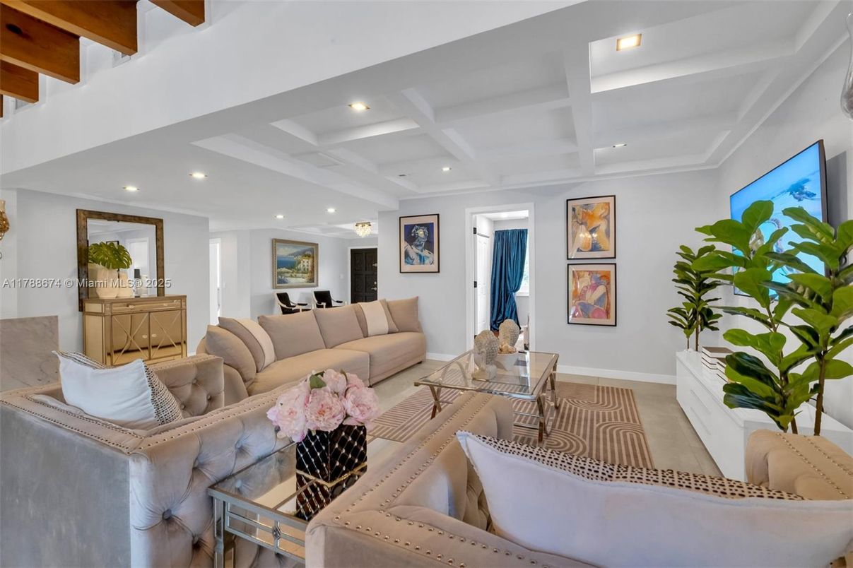Interior, Living room, Recessed Lighting