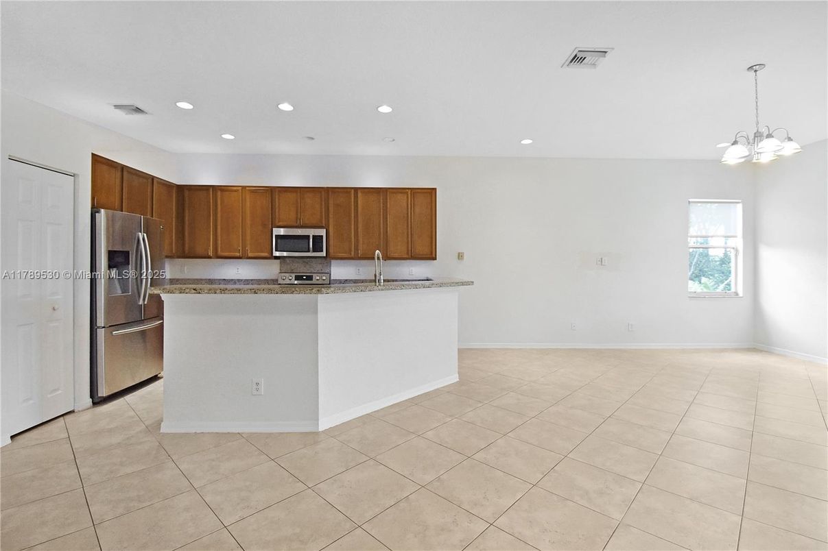 Interior, Kitchen, Pendant Lights, Recessed Lighting, Stainless Steel Appliances