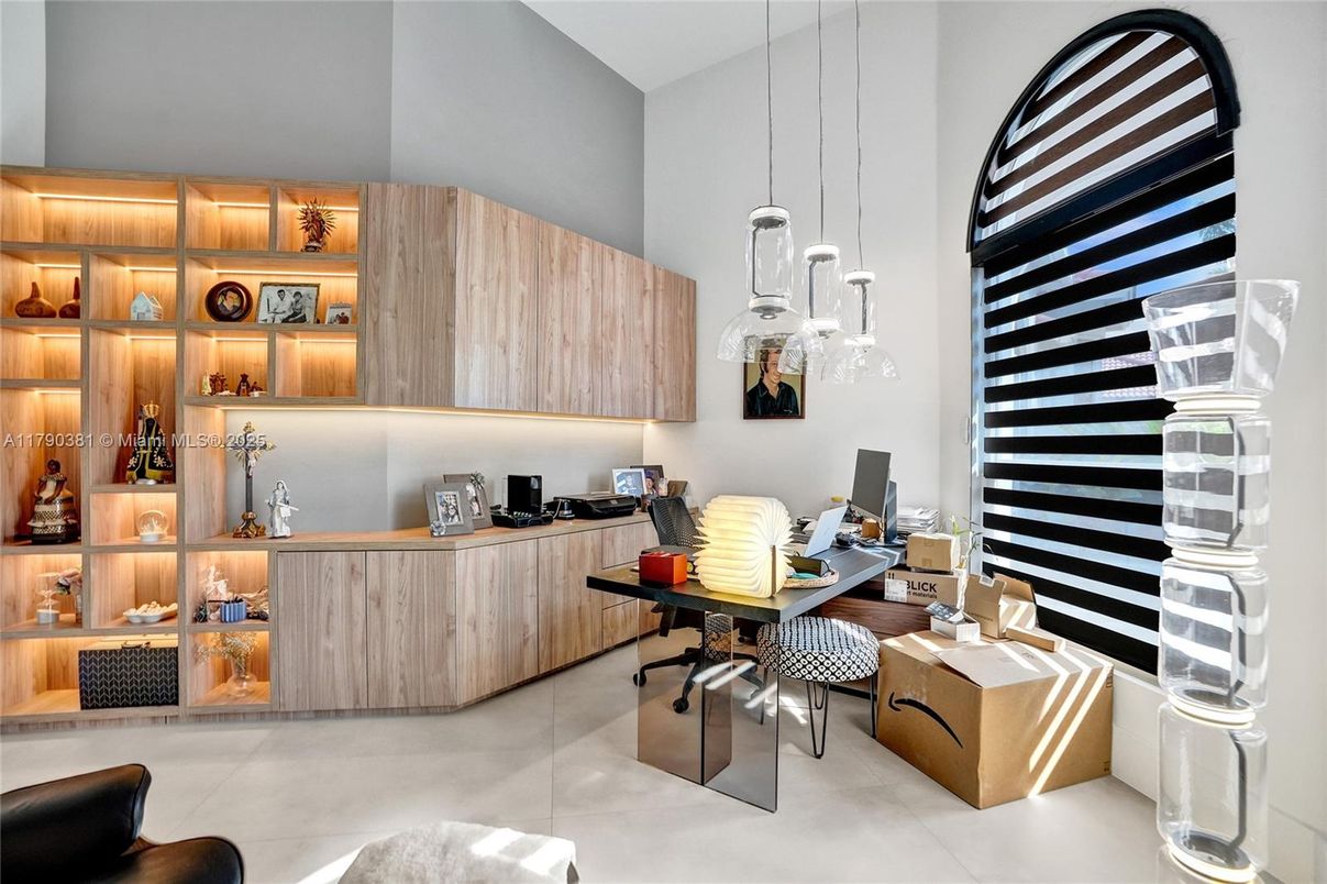 Home Office, Interior, Pendant Lights