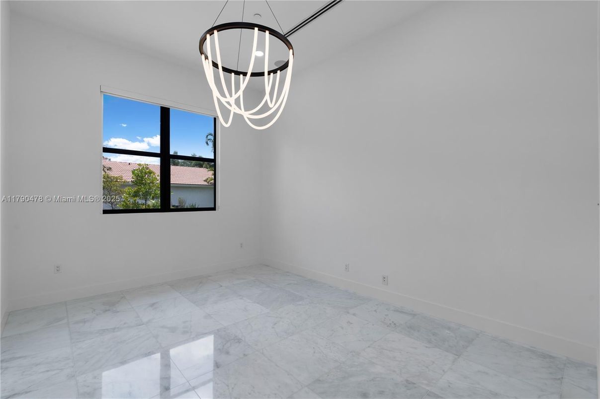 Empty room, Interior, Marble, Pendant Lights