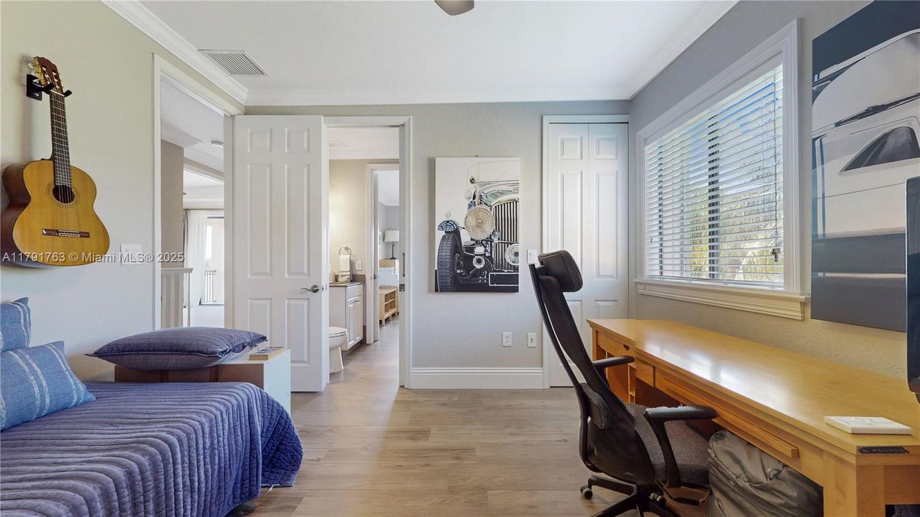 Home Office, Interior, Wood Texture Flooring