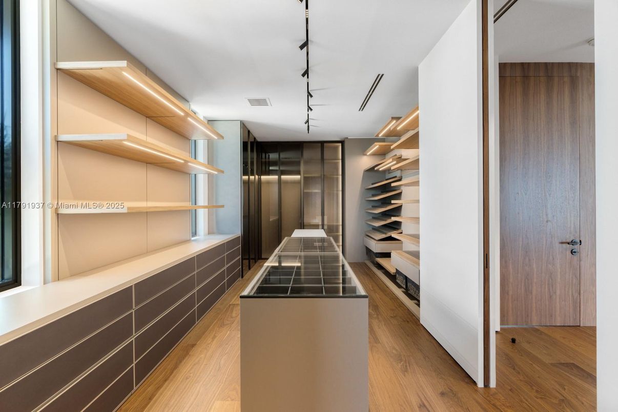 Interior, Walk-in Closets, Wood Texture Flooring