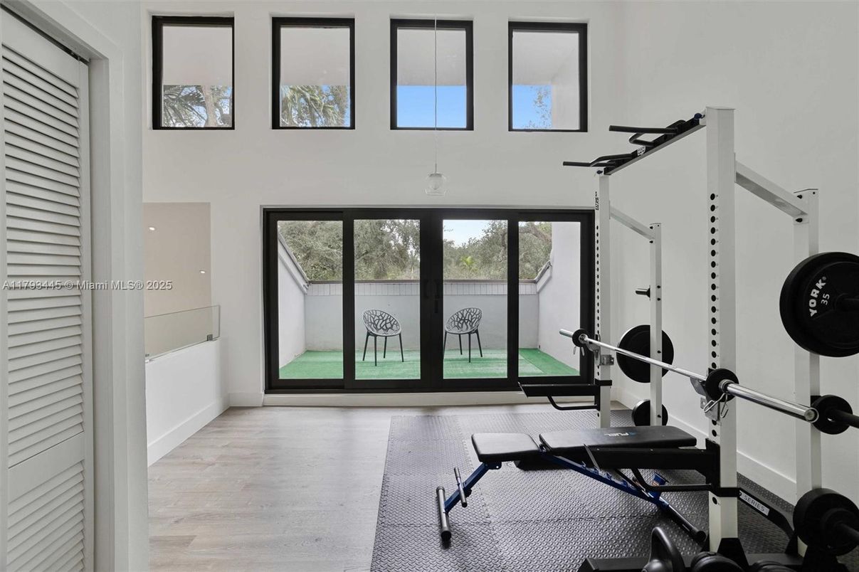 Fitness Equipment, Interior, Wood Texture Flooring