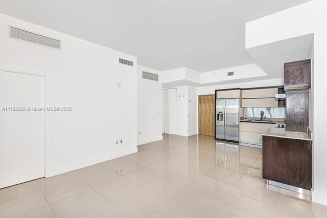 Empty room, Interior, Kitchen, Stainless Steel Appliances