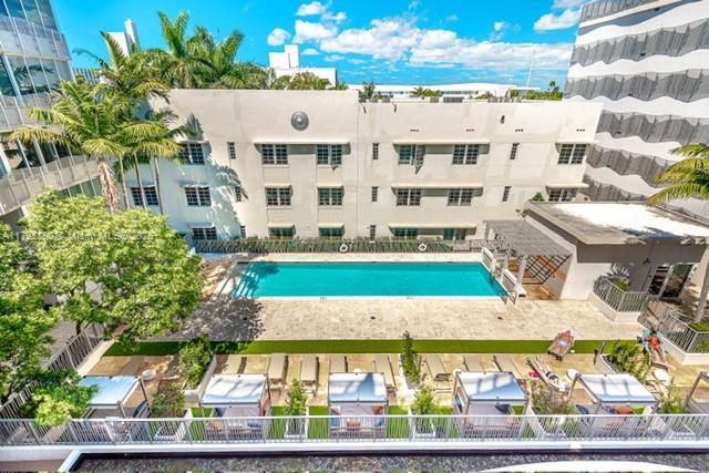 Exterior, Facade, Pool, Condo Building
