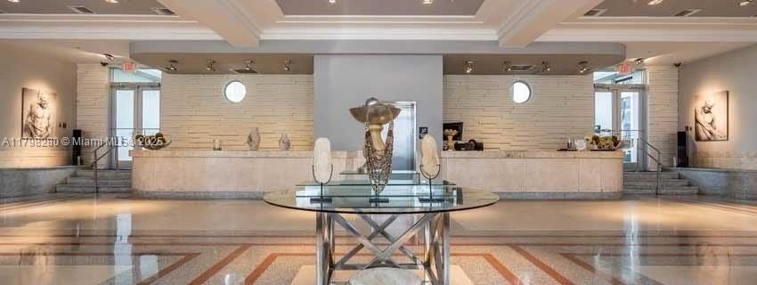 Interior, Recessed Lighting, Stone Walls