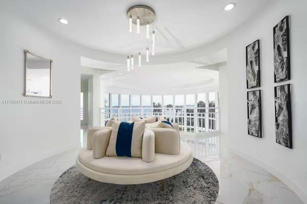 Interior, Living room, Marble, Pendant Lights, Recessed Lighting