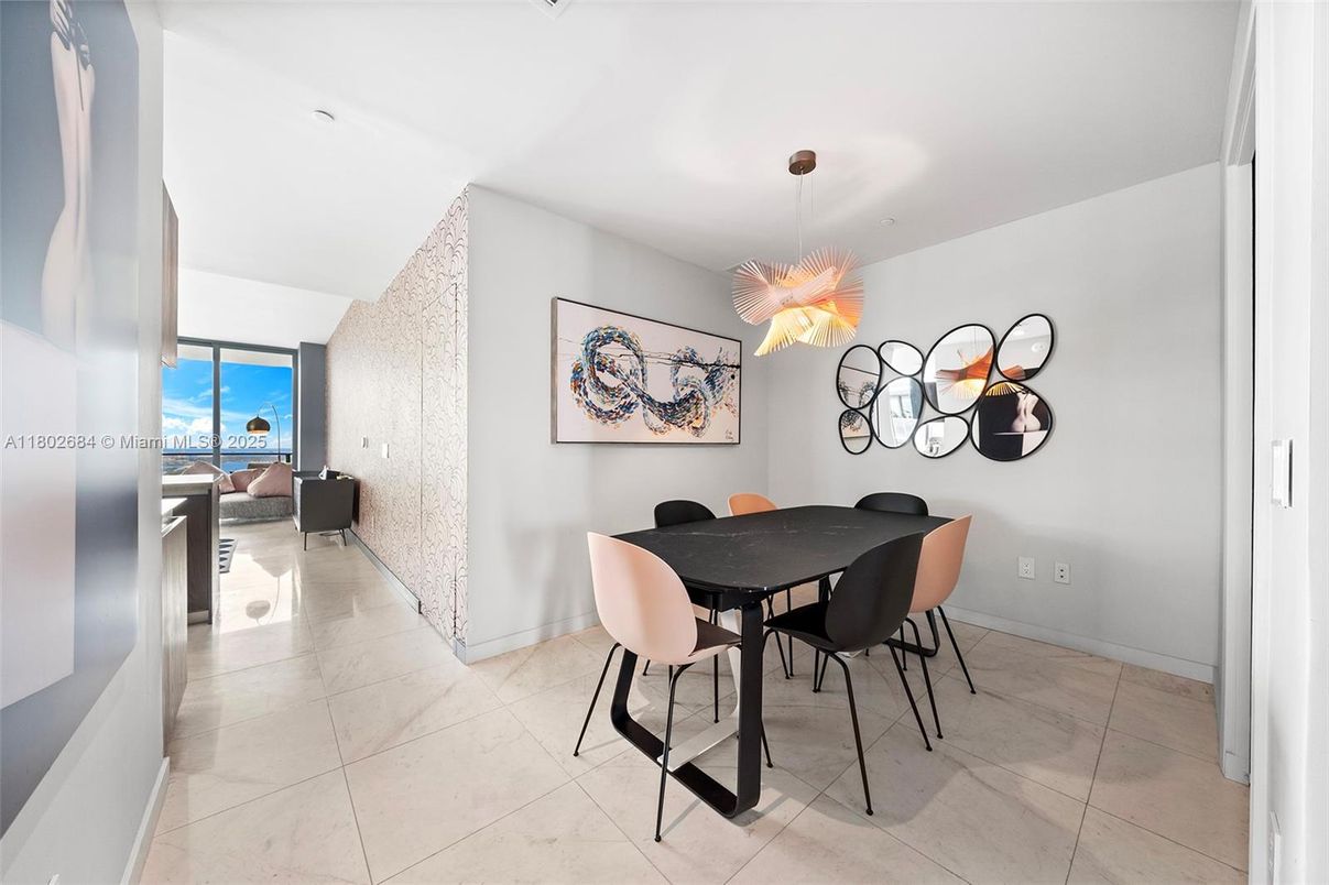 Dining room, Interior, Pendant Lights