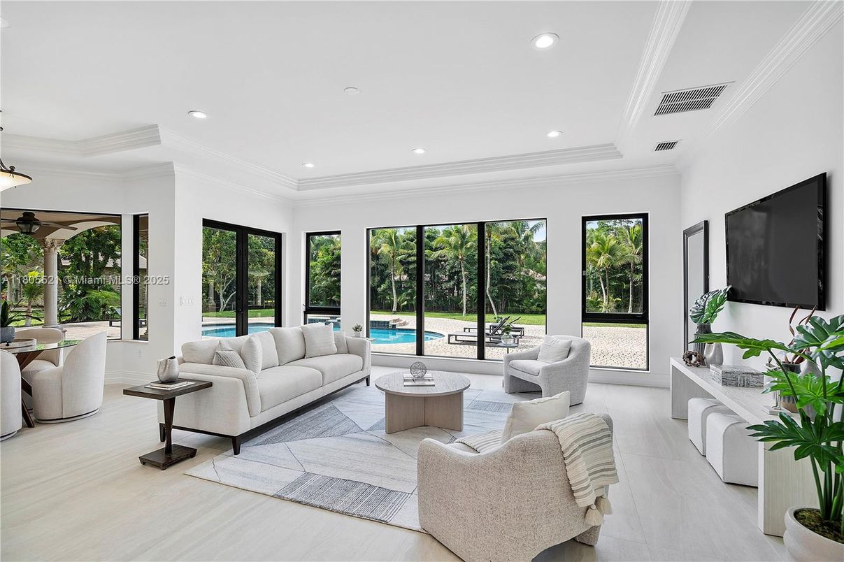 Interior, Living room, Recessed Lighting