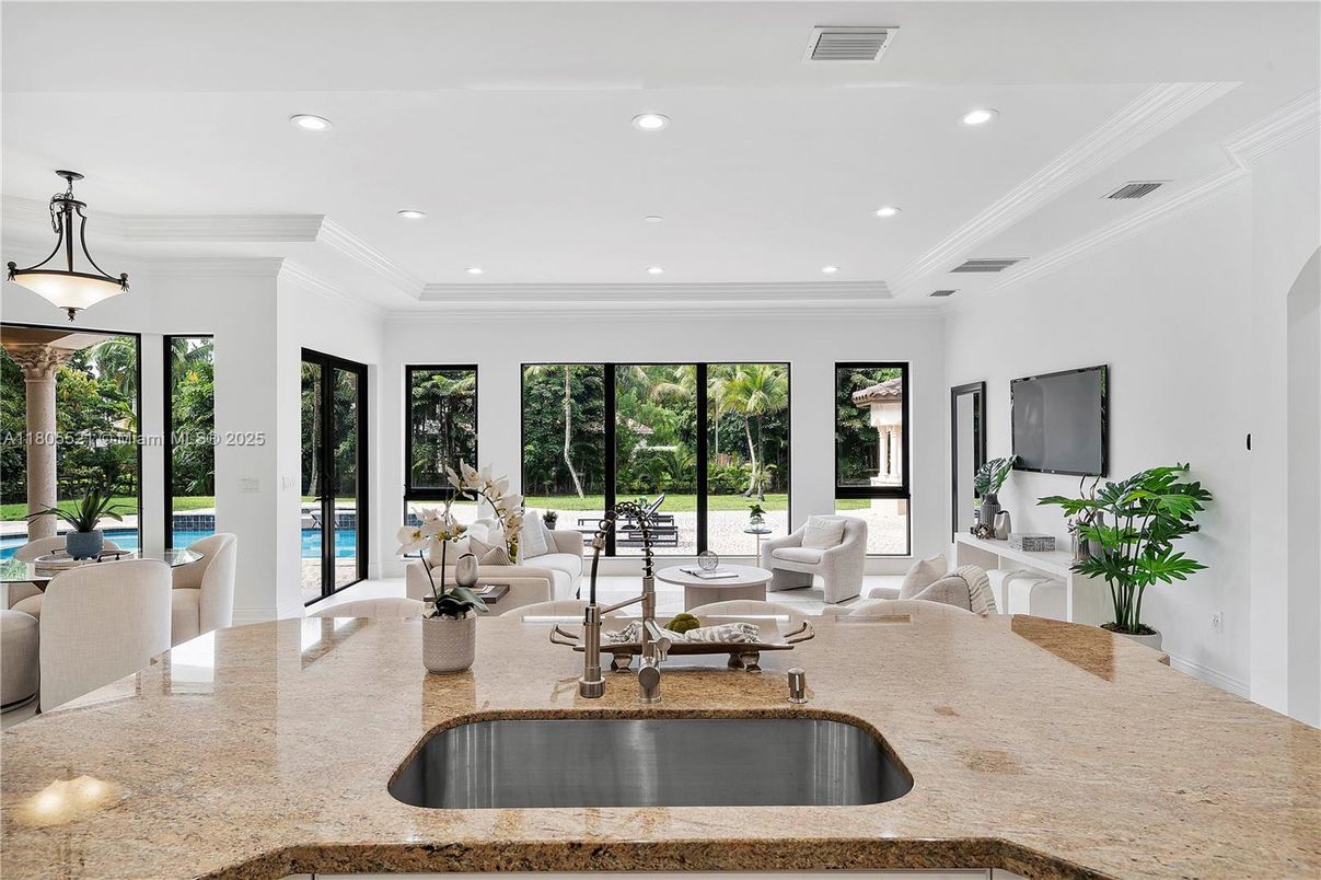 Interior, Living room, Recessed Lighting