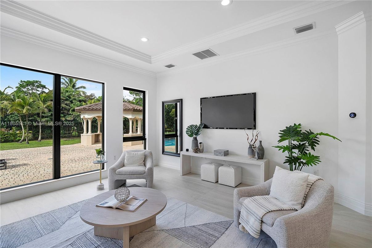 Interior, Living room, Recessed Lighting