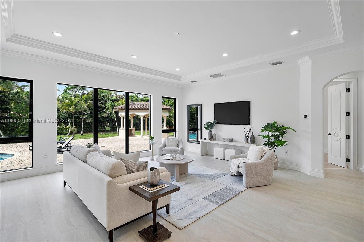 Interior, Living room, Recessed Lighting