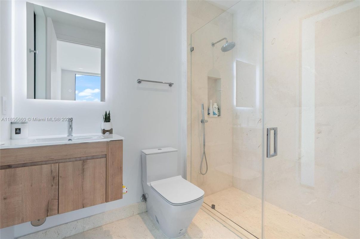 Bathroom, Glass Shower, Interior