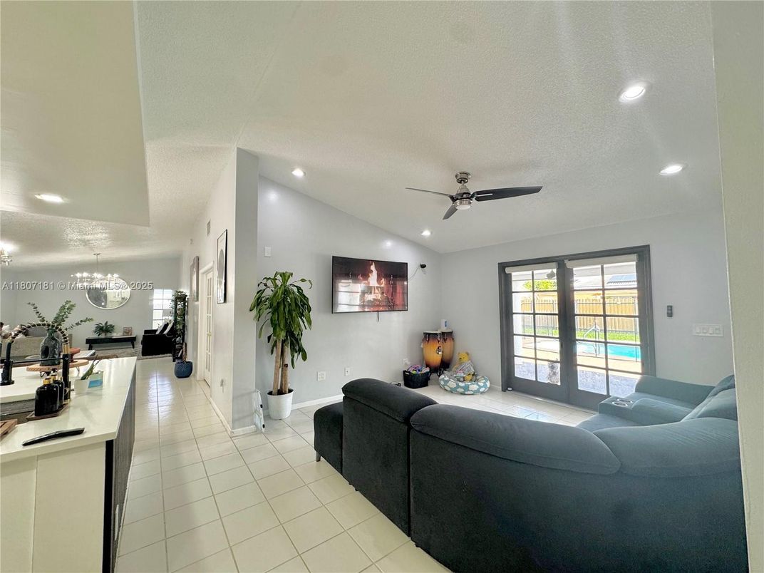Interior, Living room, Recessed Lighting