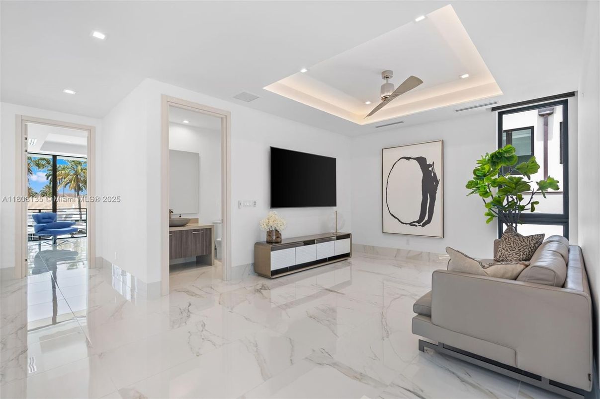 Interior, Living room, Marble, Recessed Lighting
