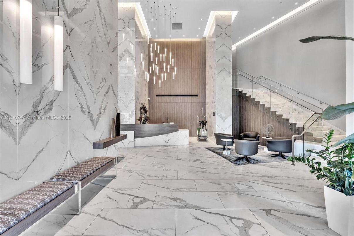 Interior, Marble, Marble Walls, Pendant Lights, Recessed Lighting