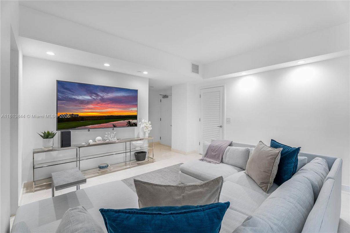 Interior, Living room, Recessed Lighting