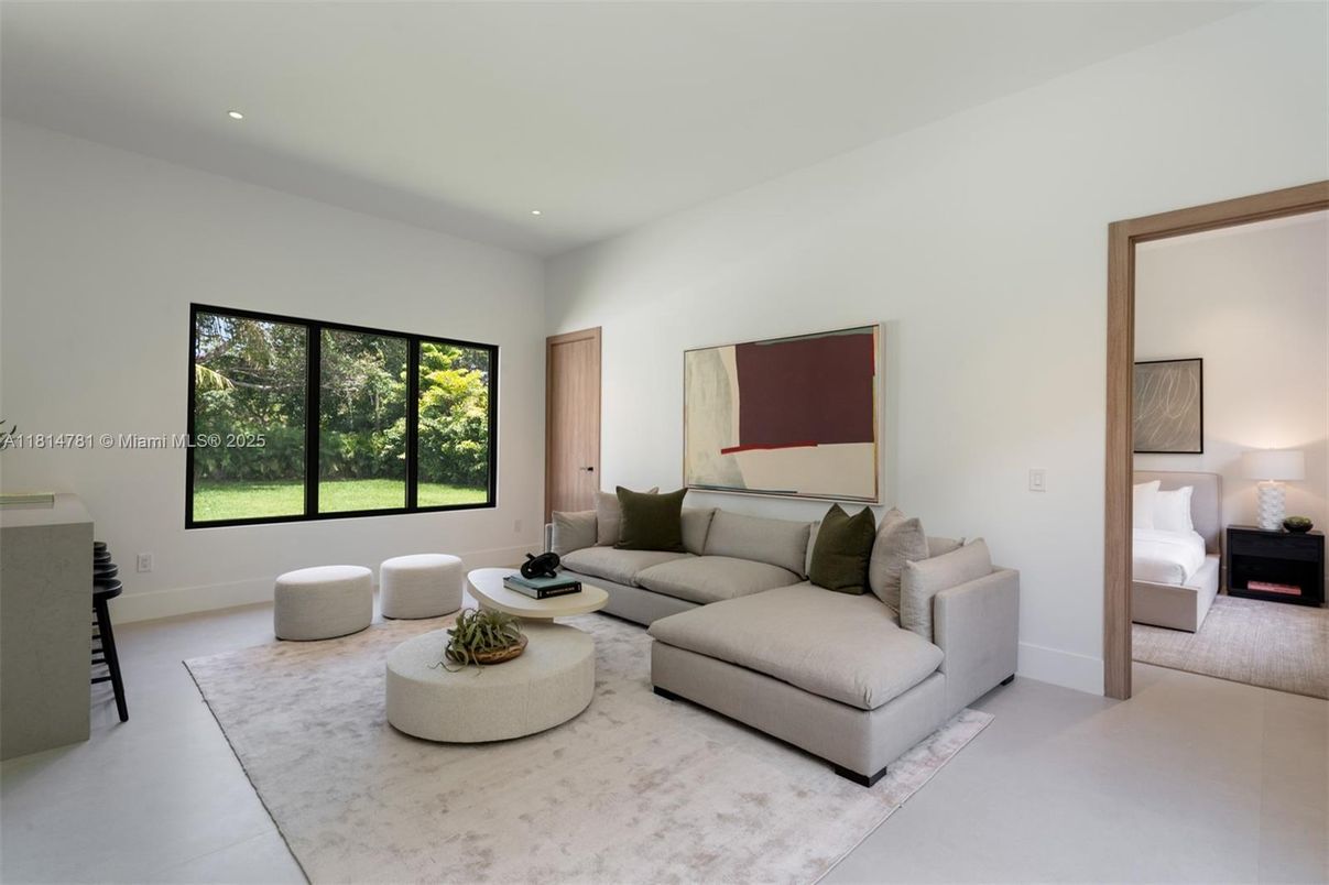 Interior, Living room, Recessed Lighting