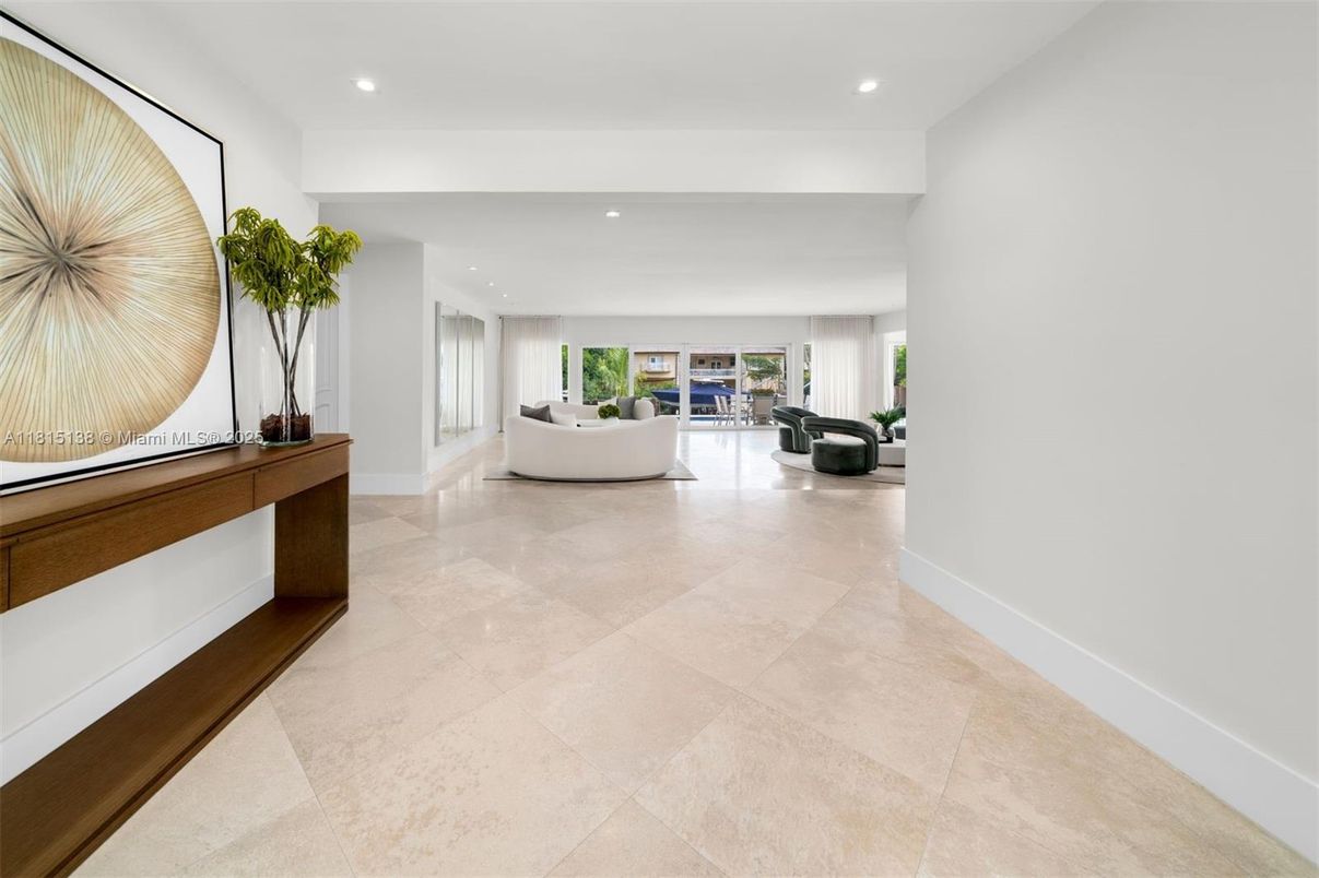 Interior, Living room, Recessed Lighting