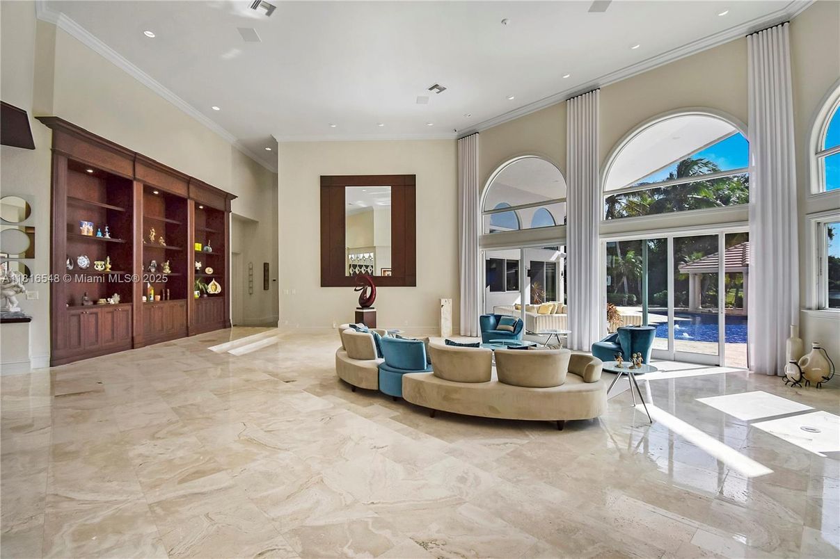 Interior, Living room, Recessed Lighting