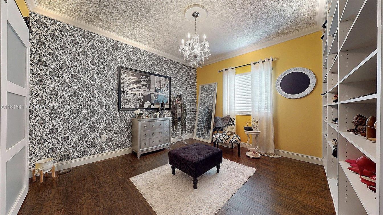 Chandelier, Interior, Wood Texture Flooring