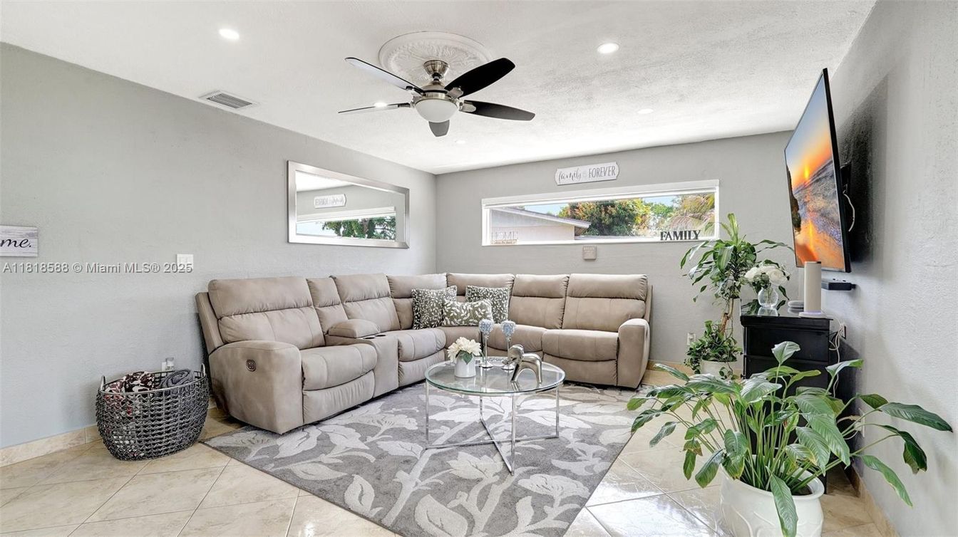 Interior, Living room, Recessed Lighting