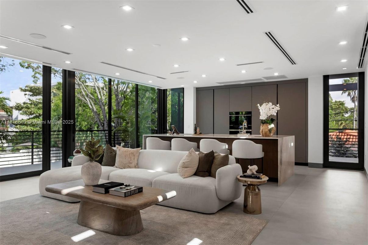 Interior, Living room, Recessed Lighting