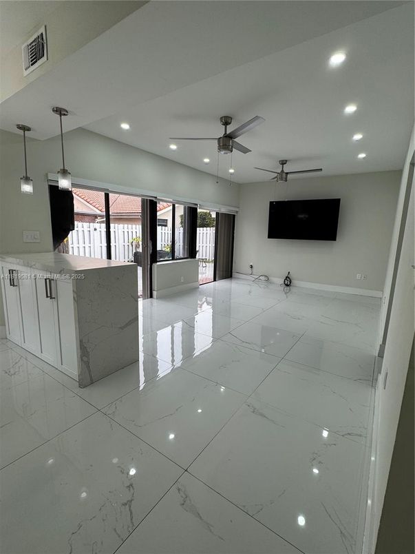Interior, Marble, Pendant Lights, Recessed Lighting