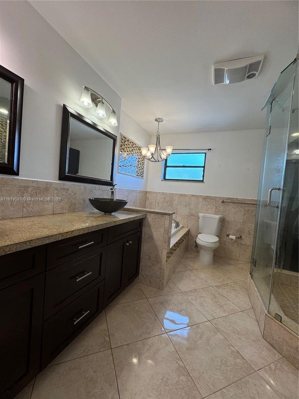 Bathroom, Dual Sink Vanities, Glass Shower, Interior