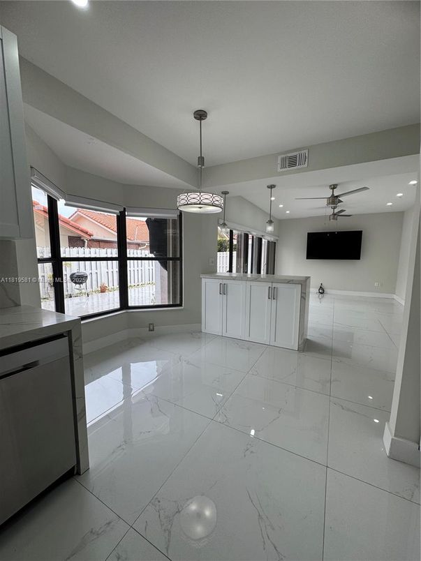 Interior, Marble, Pendant Lights, Recessed Lighting