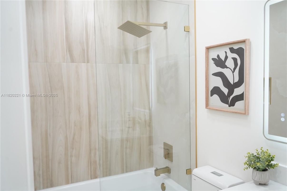 Bathroom, Glass Shower, Interior