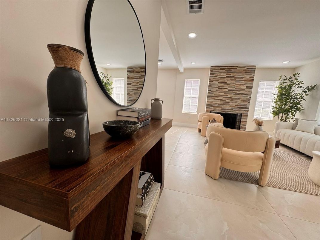 Fireplace, Interior, Living room, Recessed Lighting
