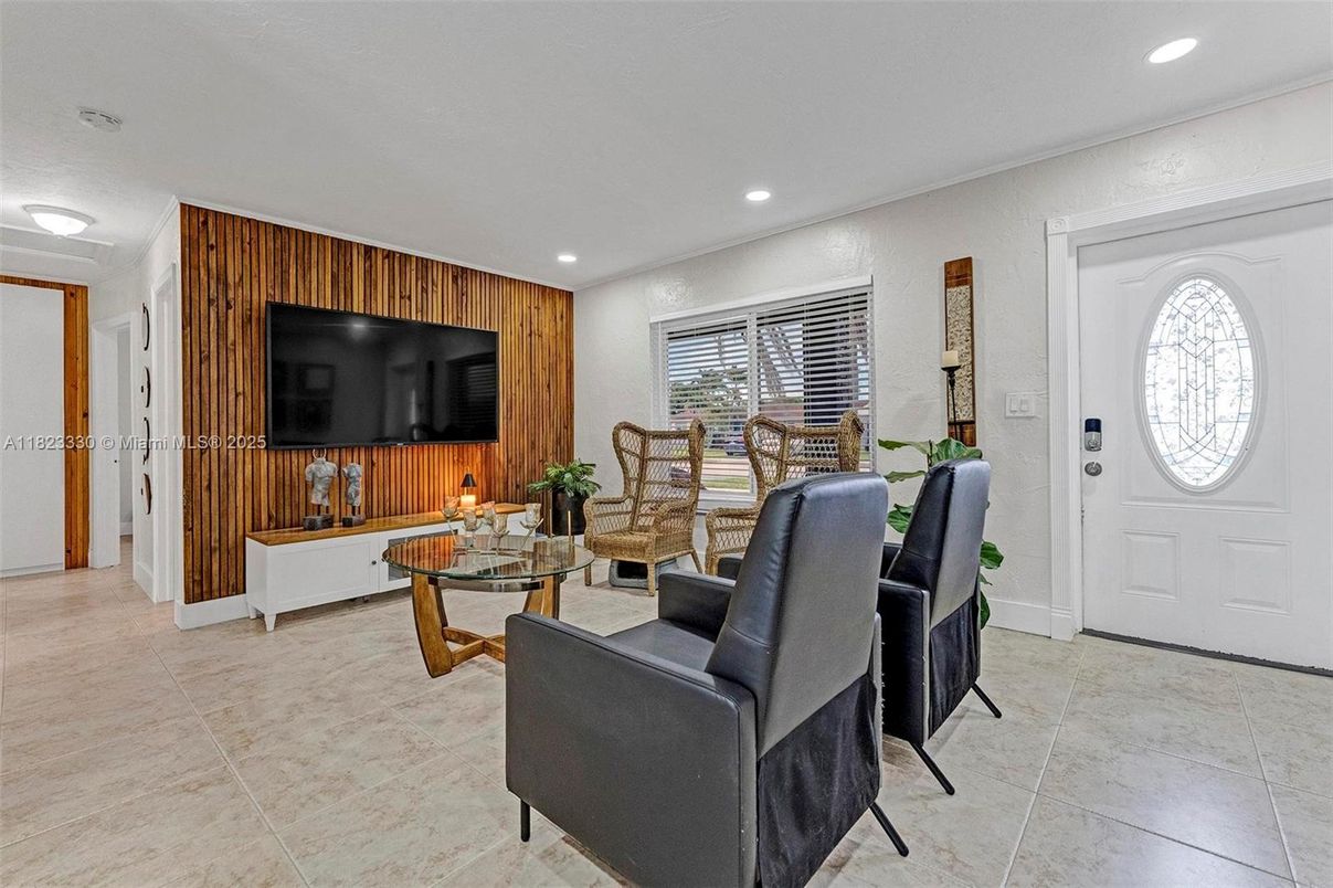 Interior, Living room, Recessed Lighting