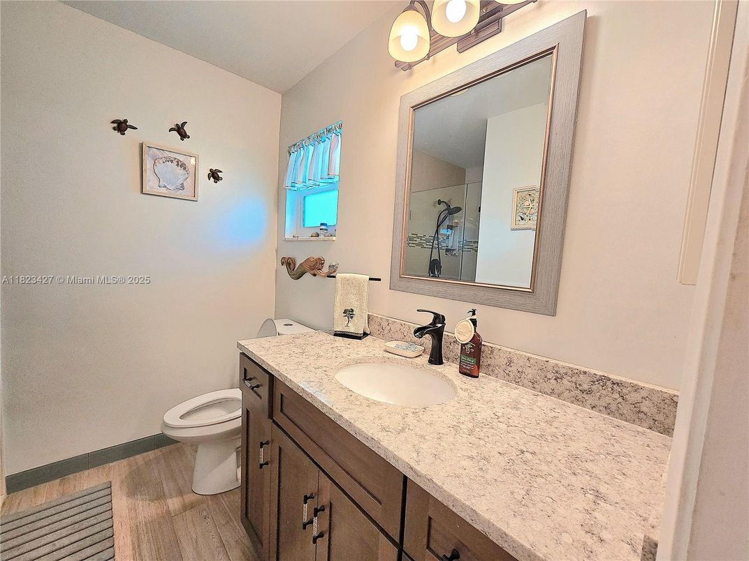 Bathroom, Dual Sink Vanities, Interior, Wood Texture Flooring