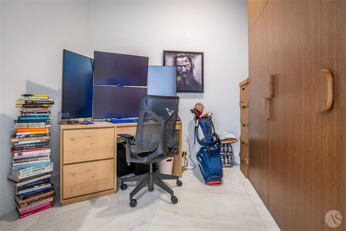 Home Office, Interior, Marble