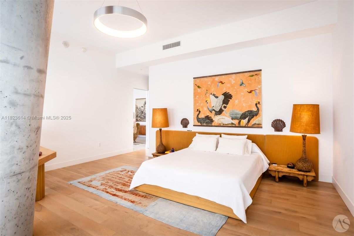 Bedroom, Interior, Wood Texture Flooring