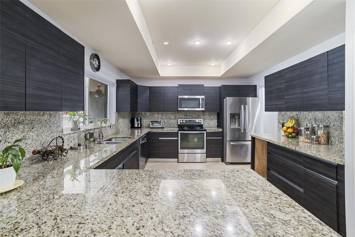 Interior, Kitchen, Recessed Lighting, Stainless Steel Appliances