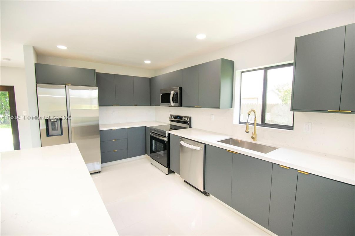 Interior, Kitchen, Recessed Lighting, Stainless Steel Appliances