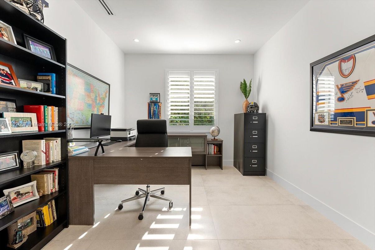 Home Office, Interior, Recessed Lighting