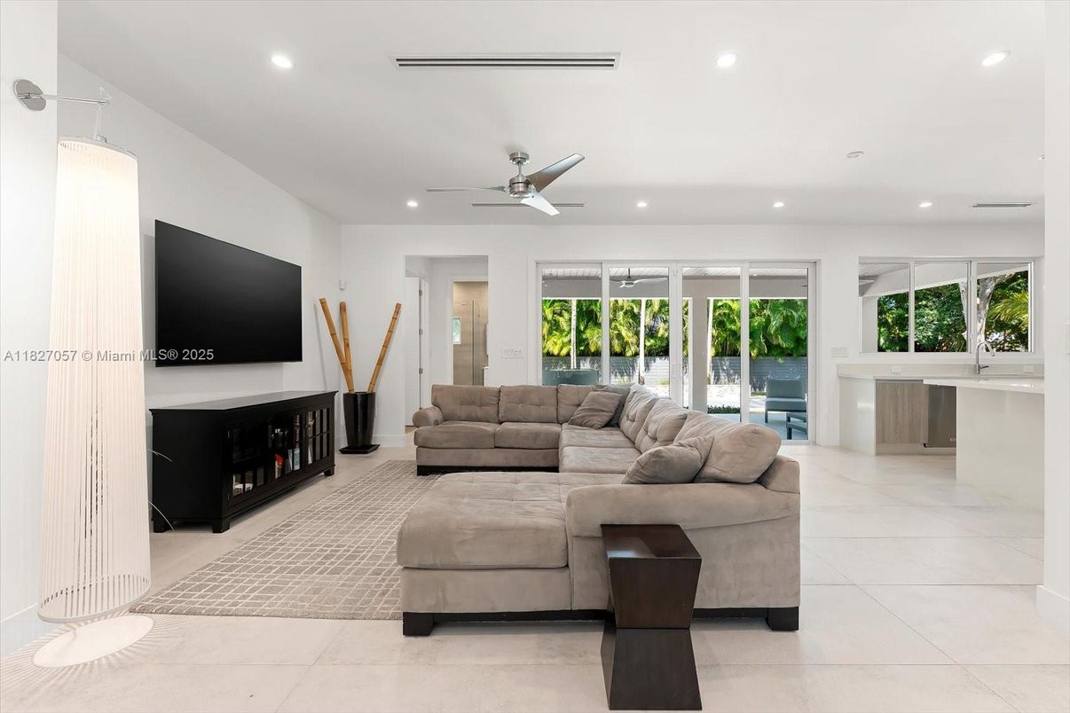 Interior, Living room, Recessed Lighting