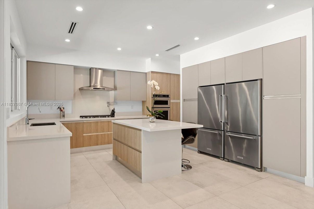 Interior, Kitchen, Recessed Lighting, Stainless Steel Appliances