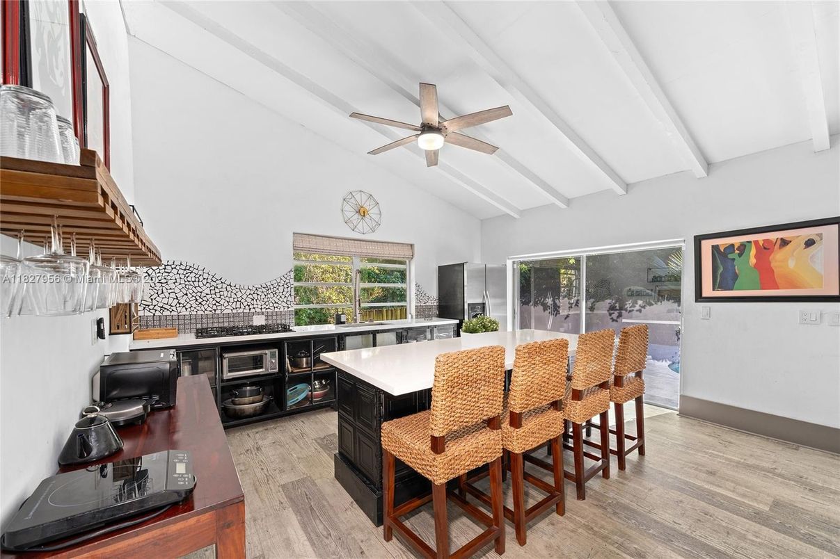 Interior, Kitchen, Wood Texture Flooring