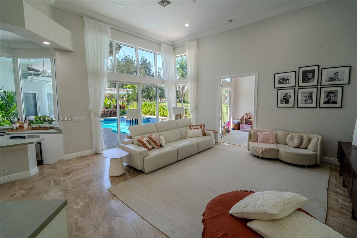 Interior, Living room, Recessed Lighting
