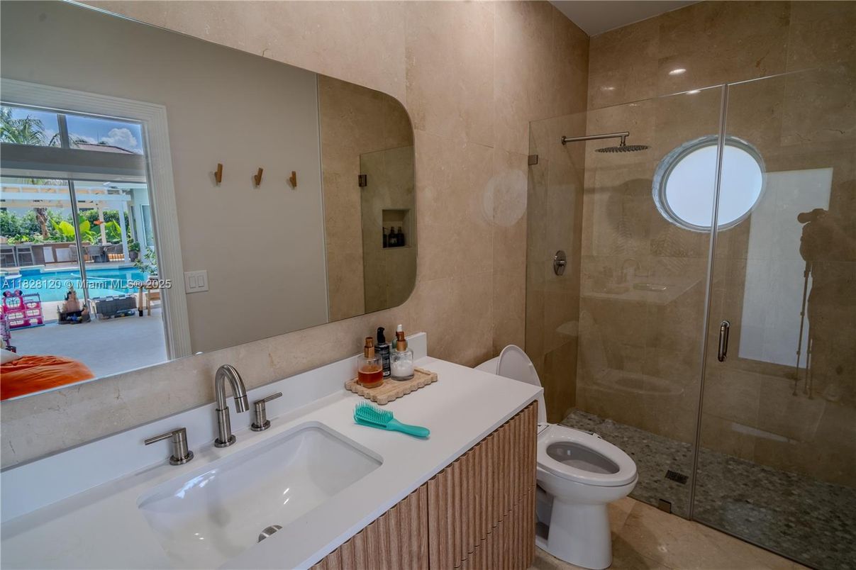 Bathroom, Glass Shower, Interior