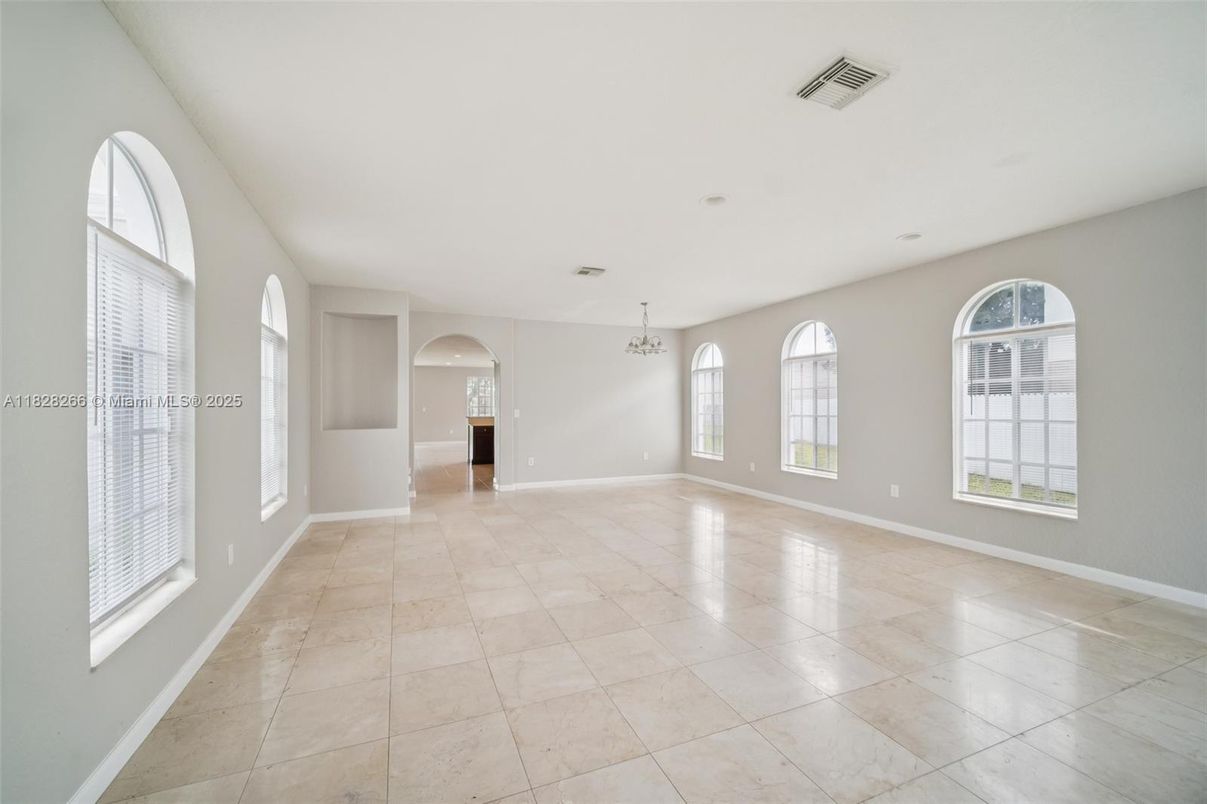 Chandelier, Empty room, Interior