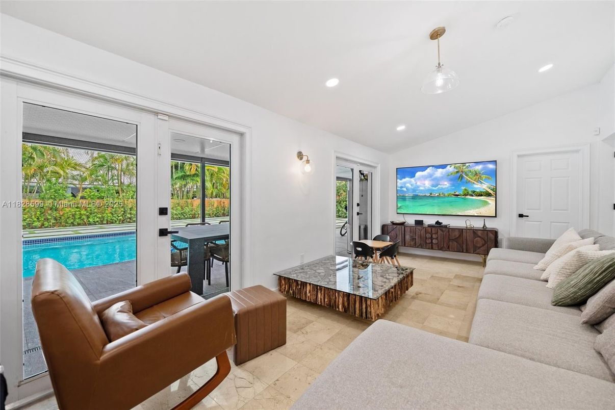 Interior, Living room, Recessed Lighting