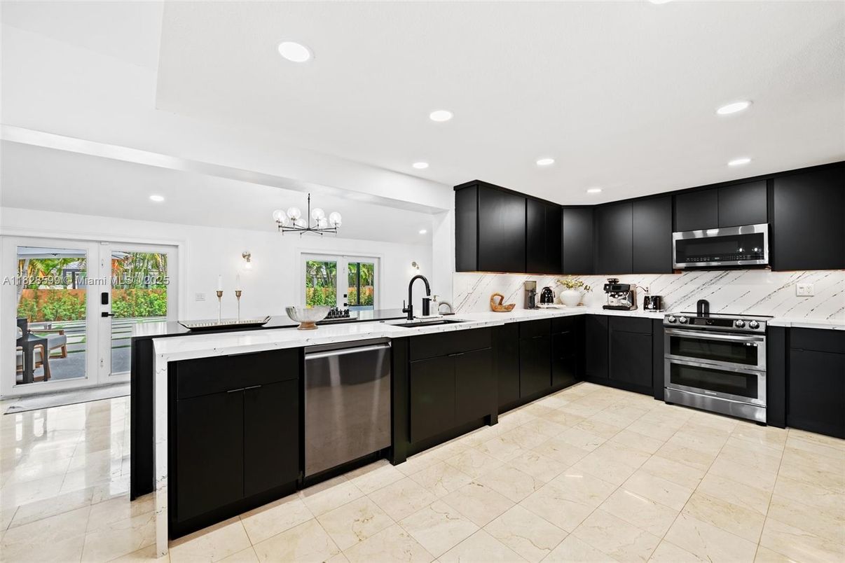 Interior, Kitchen, Recessed Lighting, Stainless Steel Appliances