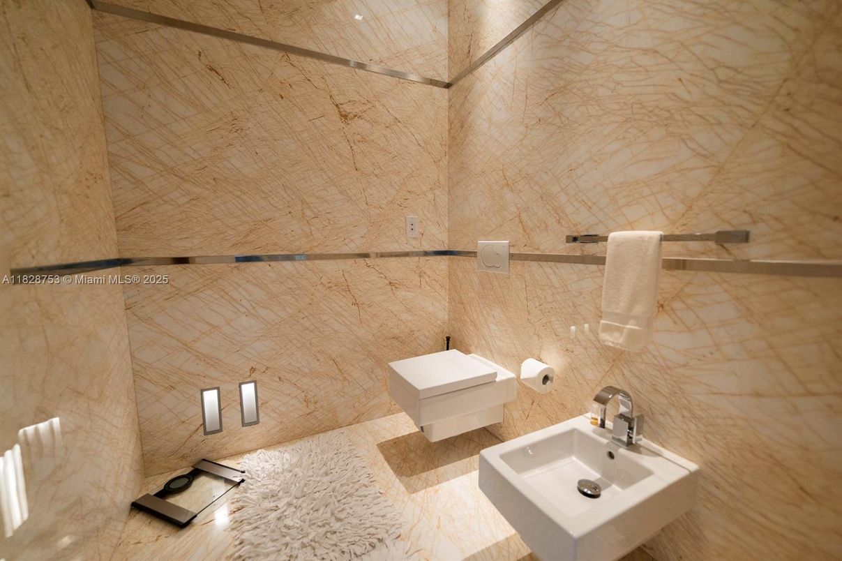 Bathroom, Interior, Marble Walls