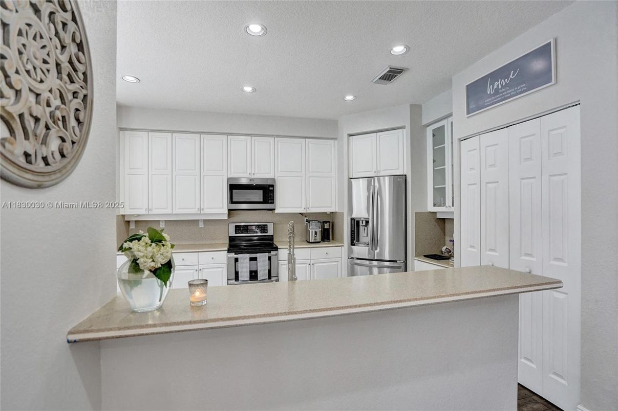 Interior, Kitchen, Recessed Lighting, Stainless Steel Appliances