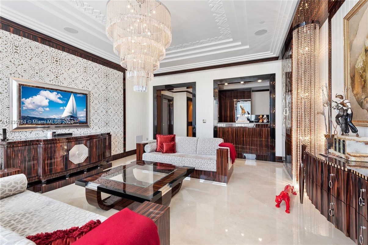 Chandelier, Interior, Living room, Recessed Lighting